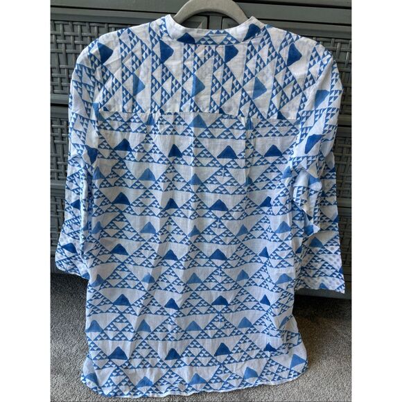 Oliphant geometric tunic dress coverup, XL $168 G19 - Picture 8 of 8